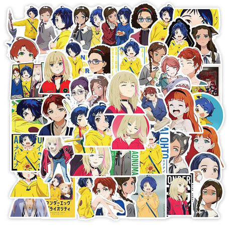 10/30/50pcs/pack Japanese anime WONDER EGG PRIORITY Stickers For Cars Helmet Luggage Bicycle Guitar Decal Notebook Skate Trunk, everythinganimee