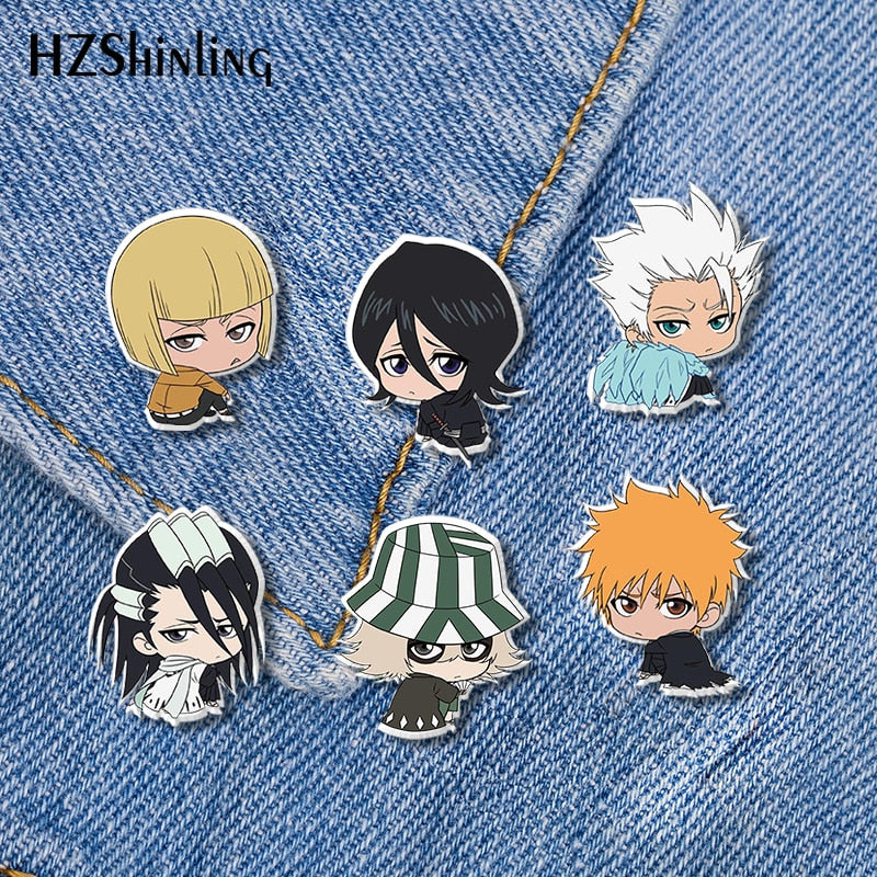 This pins captures the magic of Bleach. If you're looking for more Bleach merch, we have it all! Check out our anime merch now—free shipping!