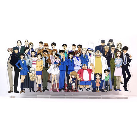 Detective Conan group Shinichi Ran Kogorou Hiroshi Ai Heiji Kiddo acrylic stand figure model plate holder topper anime HM, everything animee