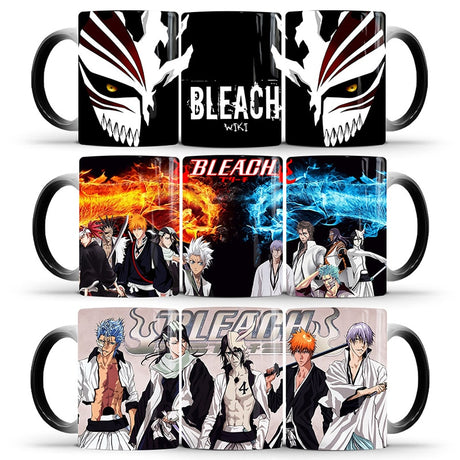 1Pcs New 350ml BLEACH Anime Color Change Mug Milk Coffee Tea Ceramics Cup Best Gift for Children Friends, everythinganimee