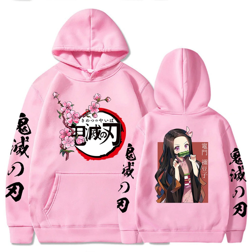This hoodie embodies the spirit of Nezuko. If you’re looking for more Demon Slayer merch, we’ve got it all! Check out our anime merch now—free shipping!