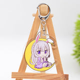 RE:Zero Keychain Series -1 Double Sided Acrylic Cartoon Key Chain Pendant Anime Accessories Keyring Hot Sale, everything animee