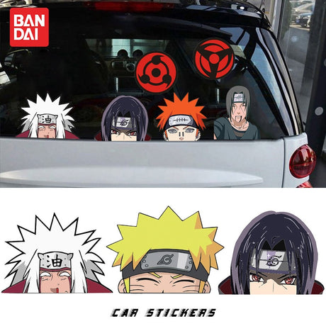Naruto Peek Sticker Diffuse Sticker Paper Sasuke Car Sticker Waterproof Laptop Window PVC Anime Sticker, everythinganimee