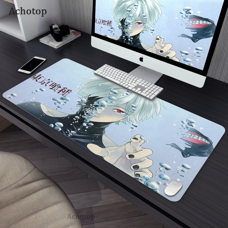 Gaming Accessories Mouse Pad Tokyo Ghoul Mousepad Anime Cartoon Large Mouse Mat Big Mause Pad Keyboard Computer Gamer Desk Mat, everything animee