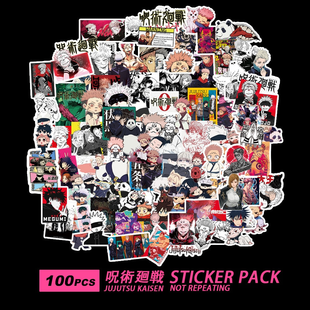 100pcs Anime Stickers Demon Slayer Hunter X Graffiti DIY Luggage Laptop Skateboard Phone Decal Sticker Toys
