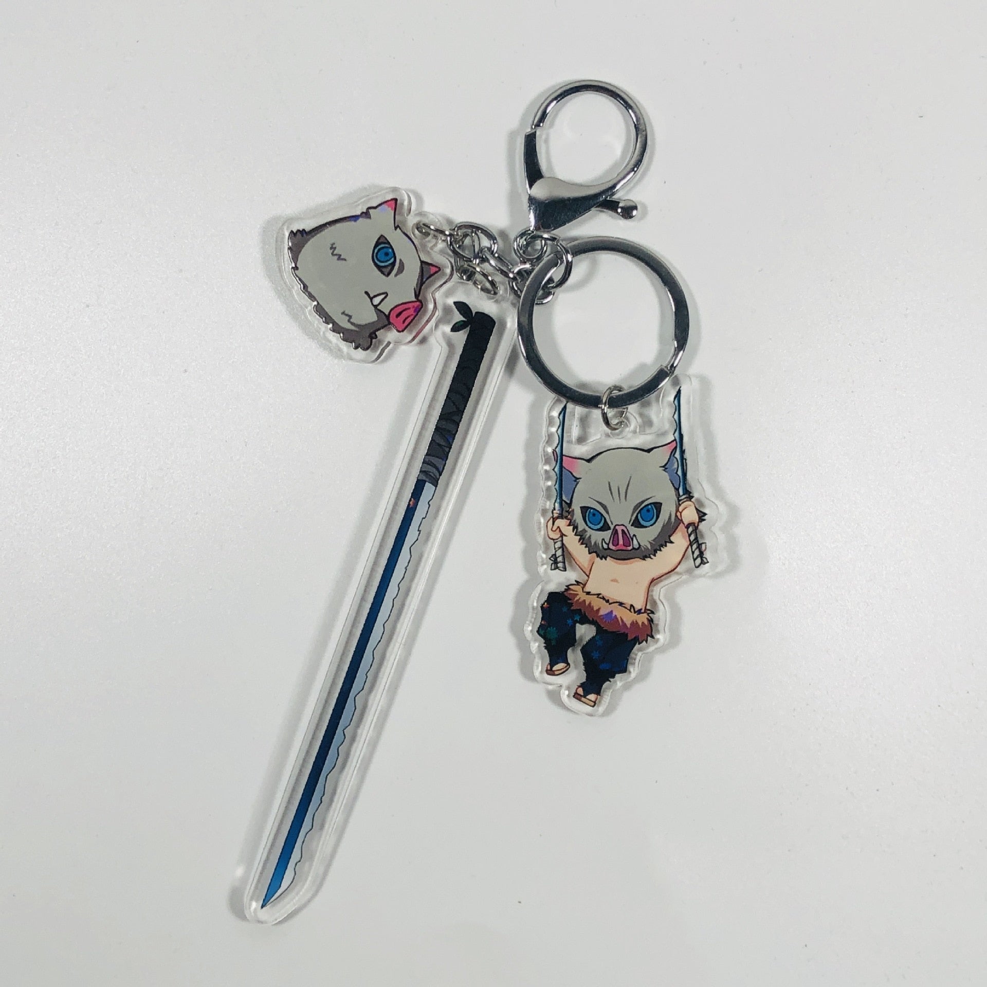 This keychains captures the magic of Demon Slayer. If you're looking for more Demon Slayer merch, we have it all! Check out our anime merch now—free shipping!