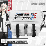 Japanese Anime DARLING in the FRANXX ZERO TWO Cosplay Bag Harajuku Fashion School Black Backpack Canvas Travel Messenger Bags, everythinganimee