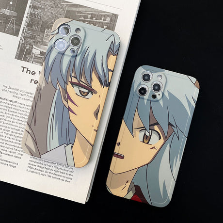 Cute Manga Inuyasha Sesshoumaru Phone Case For IPhone 13 12 11 14 Pro Max 14Plus 3D Shockpro Cool Comic Silicon Soft Cover Coque, everythinganimee
