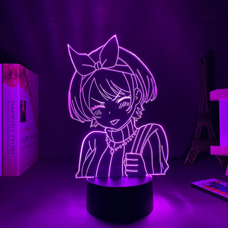 Anime Rent A Girlfriend Sarashina Ruka Night Light for Kids Bedroom Decor Birthday Gift Manga Kanojo Okarishimasu Lamp, everythinganimee