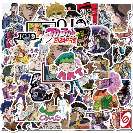 These stickers bring the world of JoJo’s to life. For more JoJo’s Bizarre Adventure merch, explore our anime store now—free shipping on everything!