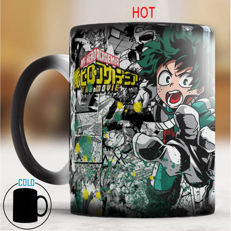 New My Hero Academia Mug Midoriya Izuku 11oz Ceramic Color Changing Coffee Tea Travel Cup Mug, everythinganimee