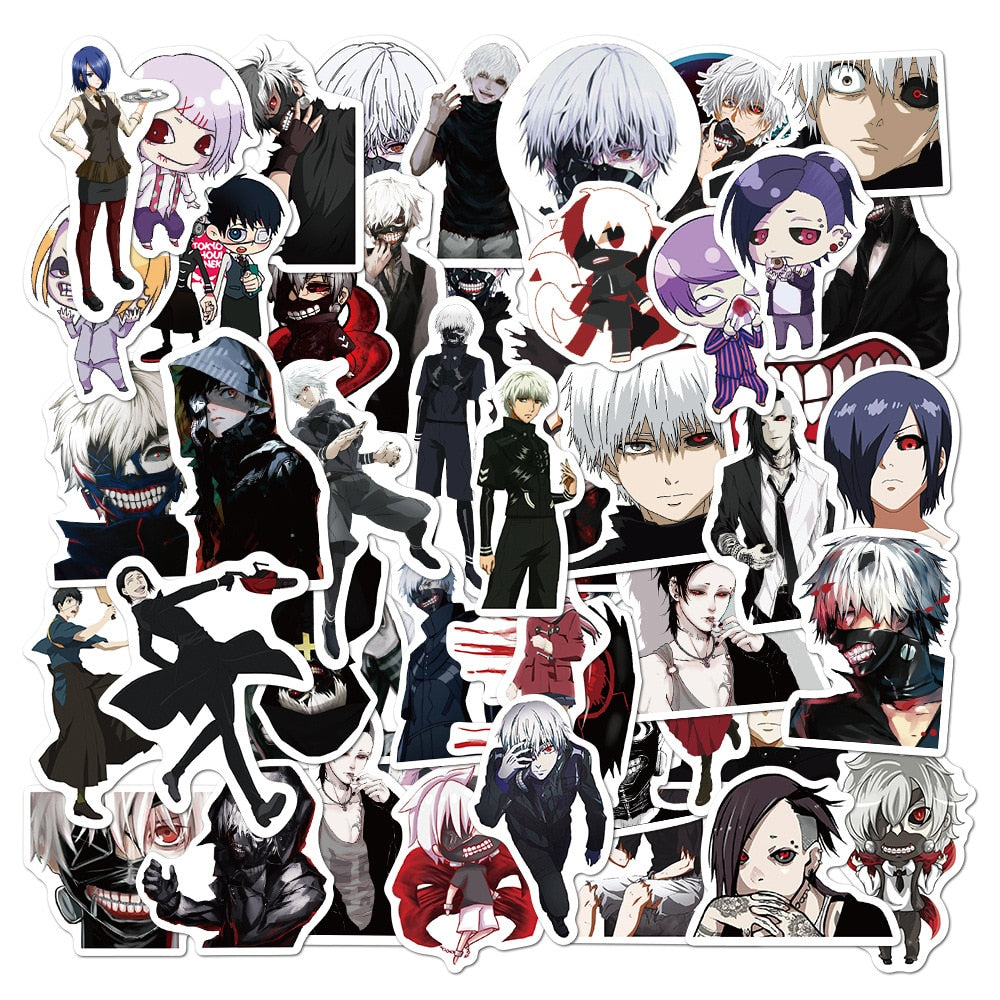 This stickers captures the magic of Tokyo Ghoul. If you're looking for more Tokyo Ghoul merch, we have it all! Check out our anime merch now—free shipping!