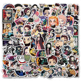 100pcs Anime Stickers Demon Slayer Hunter X Graffiti DIY Luggage Laptop Skateboard Phone Decal Sticker Toys