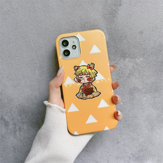 Get the cutest phone protection with our Demon Slayer anime phone case for iPhone 11, 12, 13, Pro, 7, 8 Plus, X, XR, XS Max. Show off your love for the series with this soft TPU cover featuring the iconic characters from Kimetsu No Yaiba. Shop now on our website!