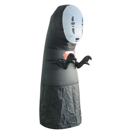 No Face Man Anime Miyazaki Hayao Spirited Away Kaonashi Cosplay Full Set Halloween Funny Costume Inflatable Garment, everythinganimee