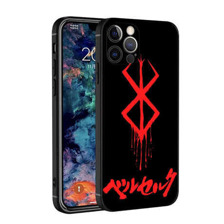Berserk anime phone cases for iPhone 14, 12, 11, 13 Pro Max, X, Xr, Xs Max, 6, 6s, 7, 8 Plus and 12, 13 Mini. Durable and stylish protection for your phone while showing off your love for the series.