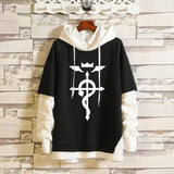 Anime Fullmetal Alchemist Cosplay Hoodie Edward Elric Costume Hooded Autumn Spring Sweatshirt Coat, everythinganimee