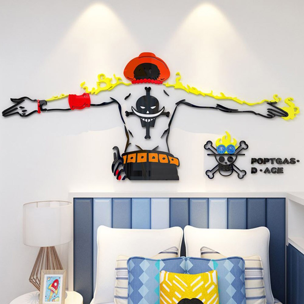 Portgas D. Ace 3D Wall Sticker