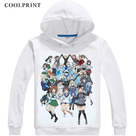 Anime Girls und Panzer Hoodies Hooded Hoodie Manga Garuzu ando Pantsa Katyusha Alice Shimada sensha-do Cosplay Sweatshirts, everythinganimee
