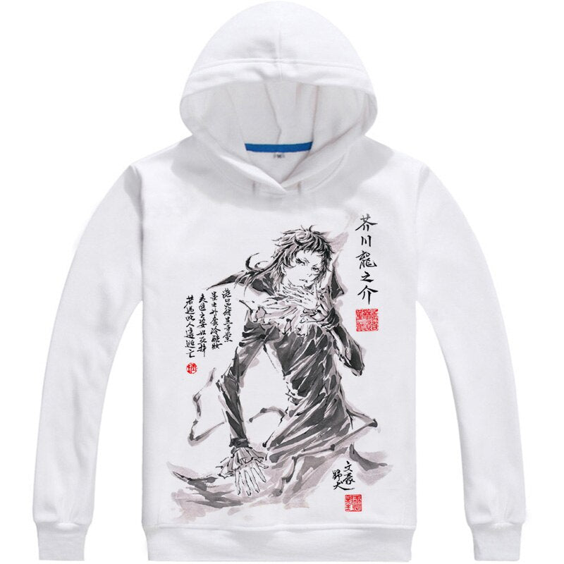 Atsushi Nakajima Osamu Dazai Mens Hoodies Bungo Stray Dogs Bungo Sutorei Doggusu Sweatshirt Streetwear Anime Hoodie Long Hooded, everythinganimee