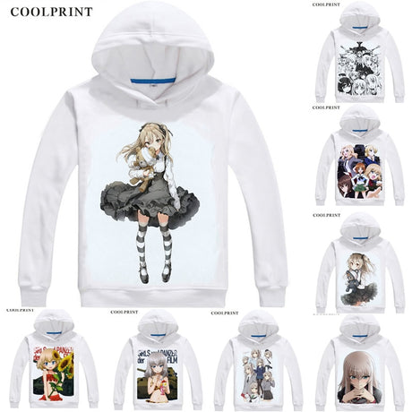 Anime Girls und Panzer Hoodies Hooded Hoodie Manga Garuzu ando Pantsa Katyusha Alice Shimada sensha-do Cosplay Sweatshirts, everythinganimee