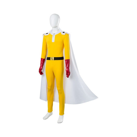 One Punch Man Hero Saitama Cosplay Costume Jumpsuit Full Set Outfit Uniform, everythinganimee