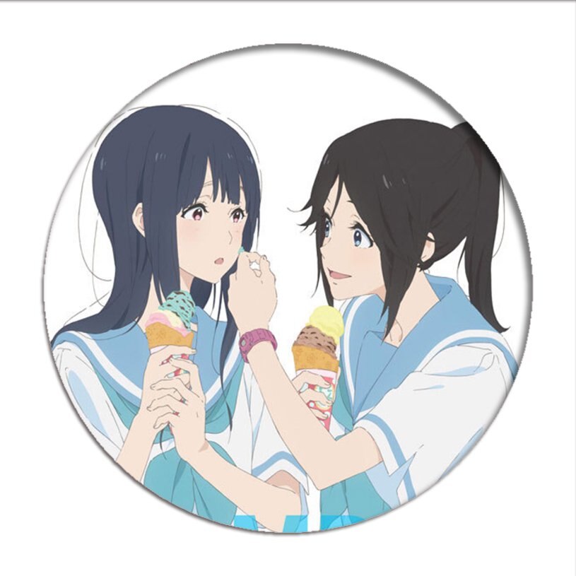 Sound!Euphonium Liz and the Blue Bird Cosplay Badges Kasaki Nozomi Brooch Icon Collection Bag Breastpin for Backpacks Clothing, everything animee