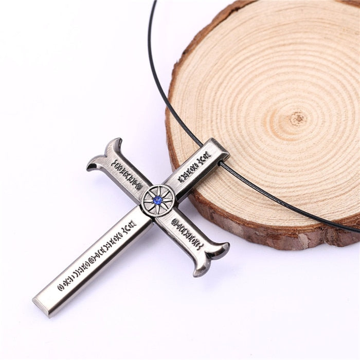 Anime One Piece Necklace Dracule Mihawk Cross Sword Kogatana Zinc Alloy Choker Kolye Men Women Gift Necklaces Pendants Jewelry, everythinganimee
