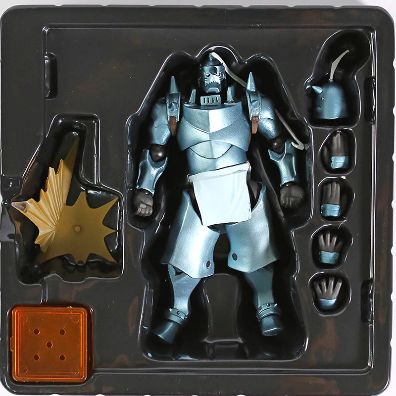 Full Metal Alchemist Alphonse Edward Elric Revoltech Yamaguchi Action Figure Collectible Model Toy, everythinganimee