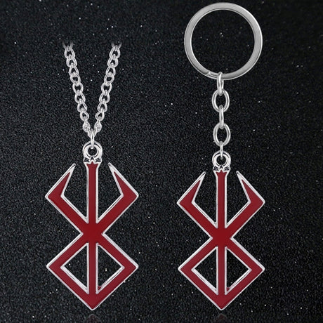 Berserk Game Logo Keychain - Show off your love for the iconic anime and game series with our officially licensed PS4 keychain. Made from durable metal, this keychain features the iconic Berserk logo and sword design, perfect for any fan to add to their collection. Order now and add a touch of anime style to your everyday life!