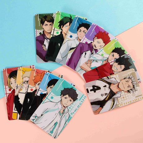 Japan Anime Haikyuu!! Figures Character ID IC Card Sticker PVC Kids Toys Stickers Suitable For Bus Card Bank Card Decoration, everythinganimee
