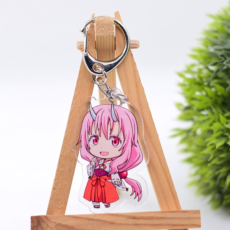 That Time I Got Reincarnated as a Slime Keychain Double Sided Acrylic Cartoon Key Chain Pendant Anime Accessories Keyring, everything animee