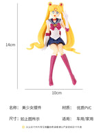Car Accessories Anime Sailor Moon Beautiful Girl Action Figure Ornaments Balloon Auto Interior Air Outlet Decoration Girls Gifts, everythinganimee