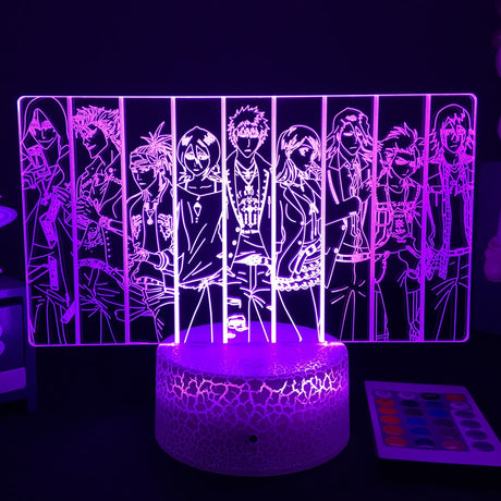 3D Anime Lamp Bleach Led Night Light for Kids Bedroom Decoration Bedside Lamp Gift for Children Study Room Decor Light 3d, everythinganimee