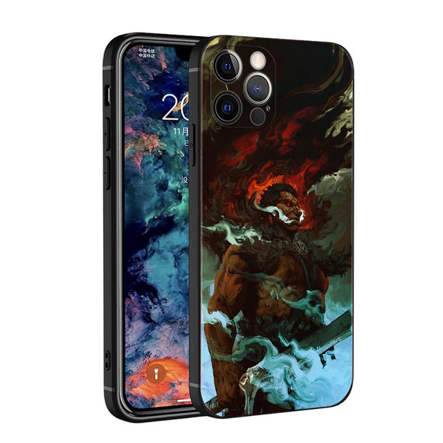 Berserk anime phone cases for iPhone 14, 12, 11, 13 Pro Max, X, Xr, Xs Max, 6, 6s, 7, 8 Plus and 12, 13 Mini. Durable and stylish protection for your phone while showing off your love for the series.