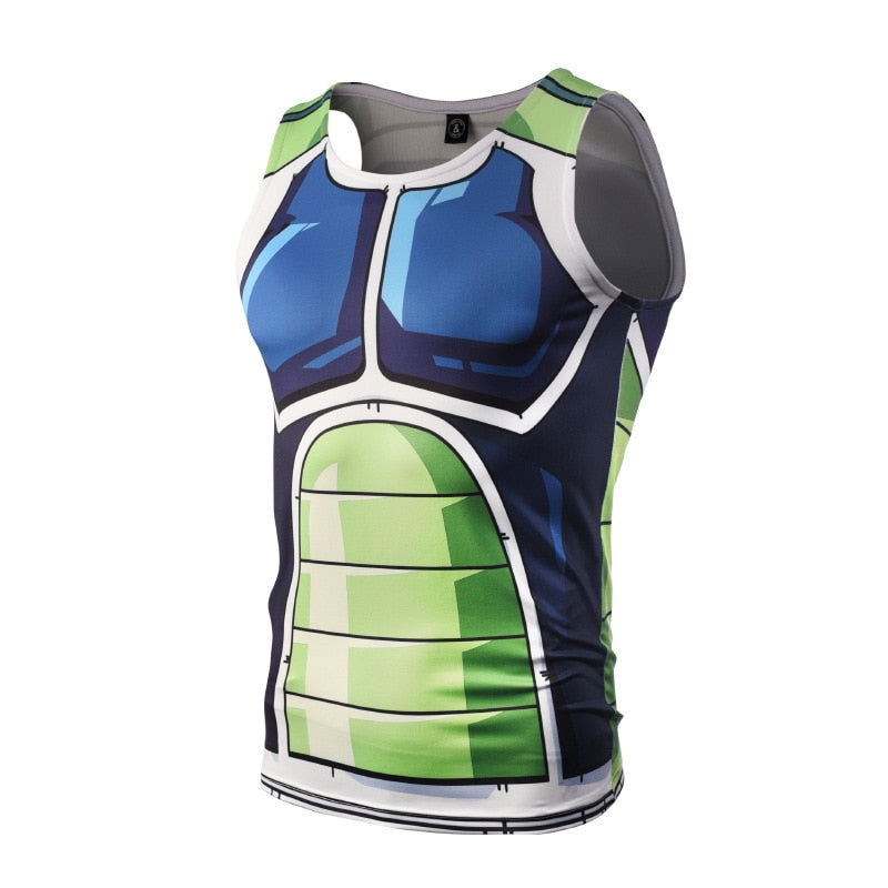 Bodybuilding 3D Printed Tank Tops Men Vest Compression Shirts Male Singlet Anime Tops&Tees Fitness Bodybuilding from Naruto and Dragon Ball Z, everything animee
