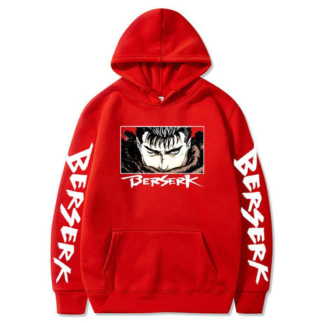 2023 Hot Sale Hooded Dark Berserk Anime Pattern Print Vintage Casual Hoodie Fashion Y2K Sweatshirts Oversized Tops Pullover