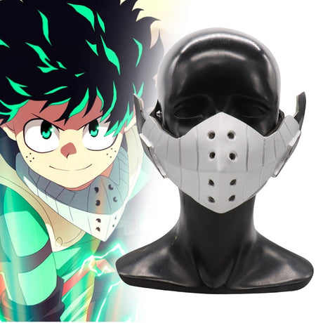 Unisex Anime Cartoon My Hero Academia Midoriya Izuku Deku 3D Halloween Masquerade Mask Facepiece Cosplay Costumes Gift, everythinganimee