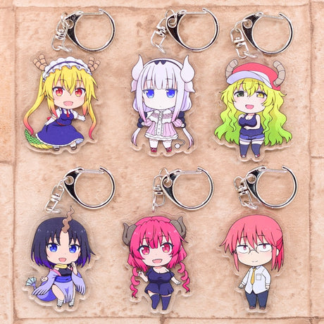 Do you love Miss Kobayashi's Dragon Maid? We have the cutest keychains | If you are looking for Miss Kobayashi's Dragon Maid Merch, We have it all! | check out all our Anime Merch now!