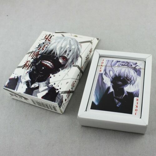 Poker Cards Playing Cards Colorful Printed With Kaneki Ken of Anime Tokyo Ghoul, Natsume Yuujinchou, HITMAN REBORN, Korosensei, attack on titan, CODE GEASS, fate 1 and Sora no otoshimono collective Accessories,everythinganimee