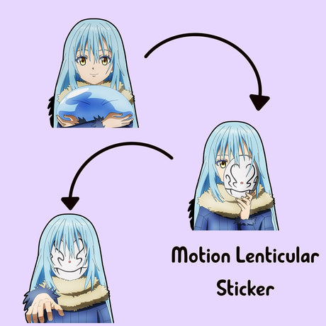 Rimuru Tempest Motion Refrigerator Sticker That Time I Got Reincarnated As A Slime Anime Waterproof Decal for Car,Laptop,EtcGift, everythinganimee