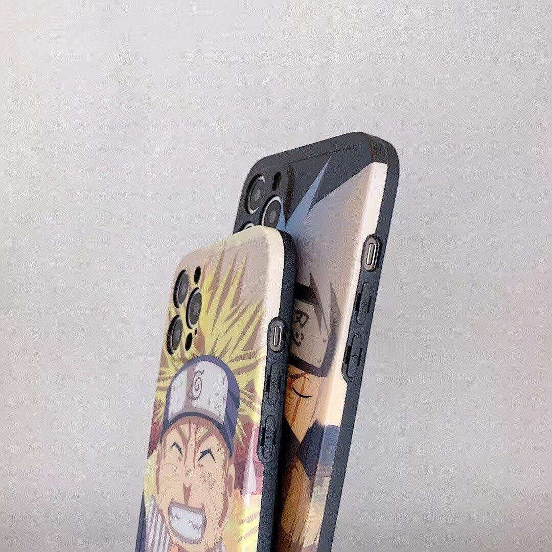 Narutos Phone Cases For iPhone 14 13 12 11 Pro Max XR XS MAX X Back Cover, naruto and kakashi, everythinganimee