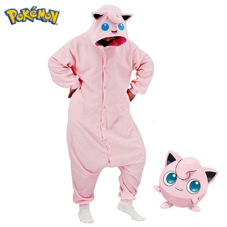 Pokemon New Cosplay Costume Jigglypuff Onesie Pajamas For Halloween Women One-piece Girl Full Body Pijama Anime Sleepwear Gift, everythinganimee