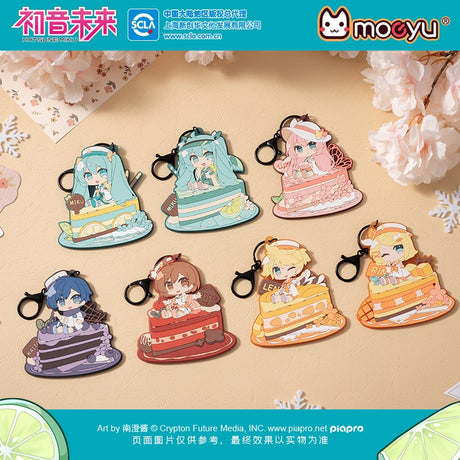 Moeyu Anime Miku Keychain Hanging Pendant Vocaloid Cosplay Key Chain Ring Rubber Figure 7Styles Cartoon Cute Jewelry Accessorie, everythinganimee