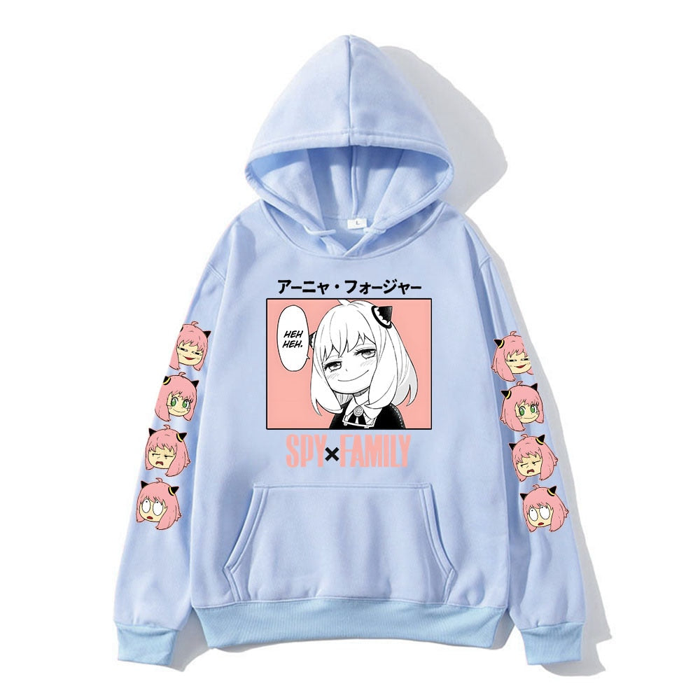 These hoodies bring the world of Anya  to life. For more Spy X Family merch, explore our anime store now—free shipping on everything!