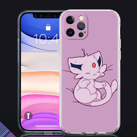 Clear Cover For Apple iPhone 13 11 14 Pro Max 12 Mini Soft Phone Case XR SE 2020 7 8 Plus X XS 6S Shell Pokemon Cute Eevee Lunda, everythinganimee