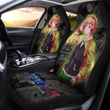 Tokyo Ghoul Rize Kamishiro Car Seat Covers Anime Car Accessories,Pack of 2 Universal Front Seat Protective Cover, everythinganimee