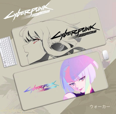 Anime Cyberpunk mouse pad new game mousepad edge walker mouse pad game accessories mats office computer keyboard desk mat Color Edge, everythinganimee