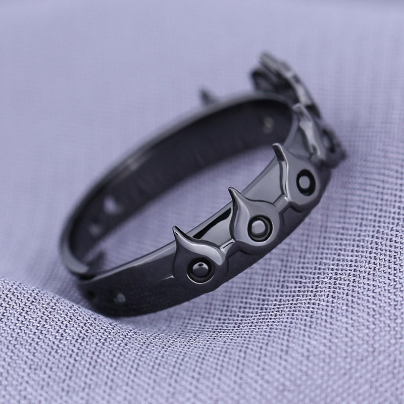 Anime The Seven Deadly Sins Ring Meliodas Cosplay Unisex Adjustable Dragon's Sin of Wrath Rings Jewelry Accessories Prop, everythinganimee
