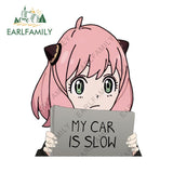 Spy Family Anya 'My Car Is Slow' Car Stickers